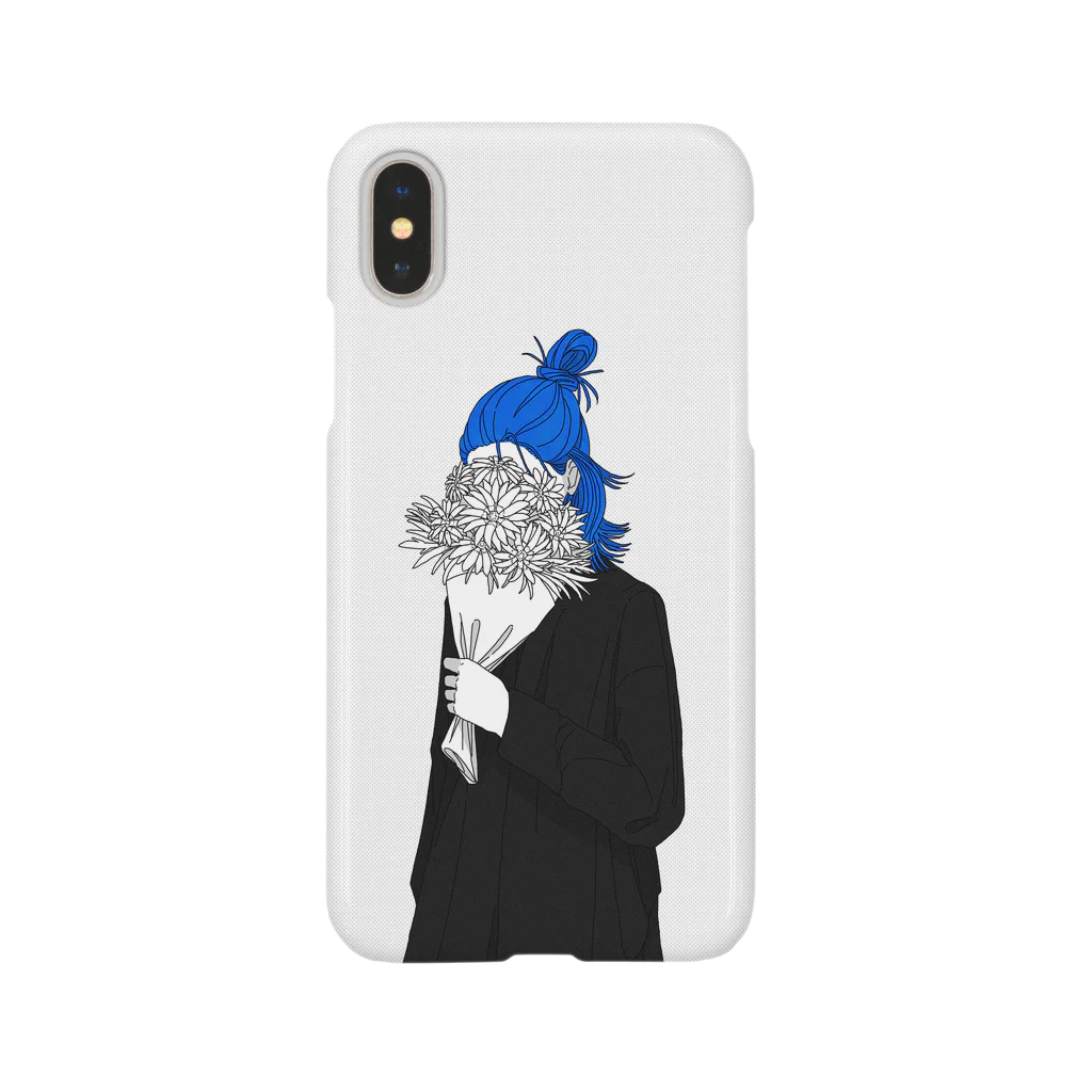 MASCOT STOREのガザニア(モノクロ)/花束シリーズ Smartphone Case