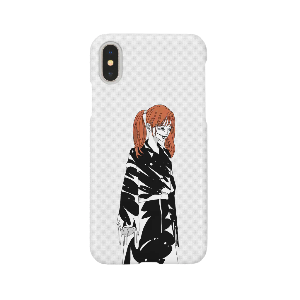 MASCOT STOREのタルボサウルス(モノクロ)/恐竜シリーズ Smartphone Case