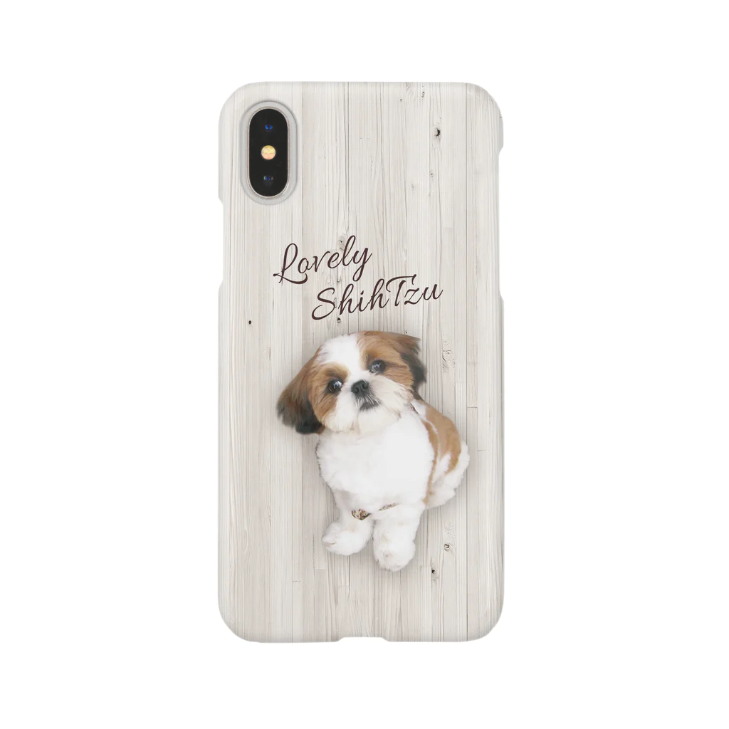 ぽんずのLovelyシーズー犬グッズのシーズー(ShihTzu) スマホケース ぽんず iPhone スマホケース