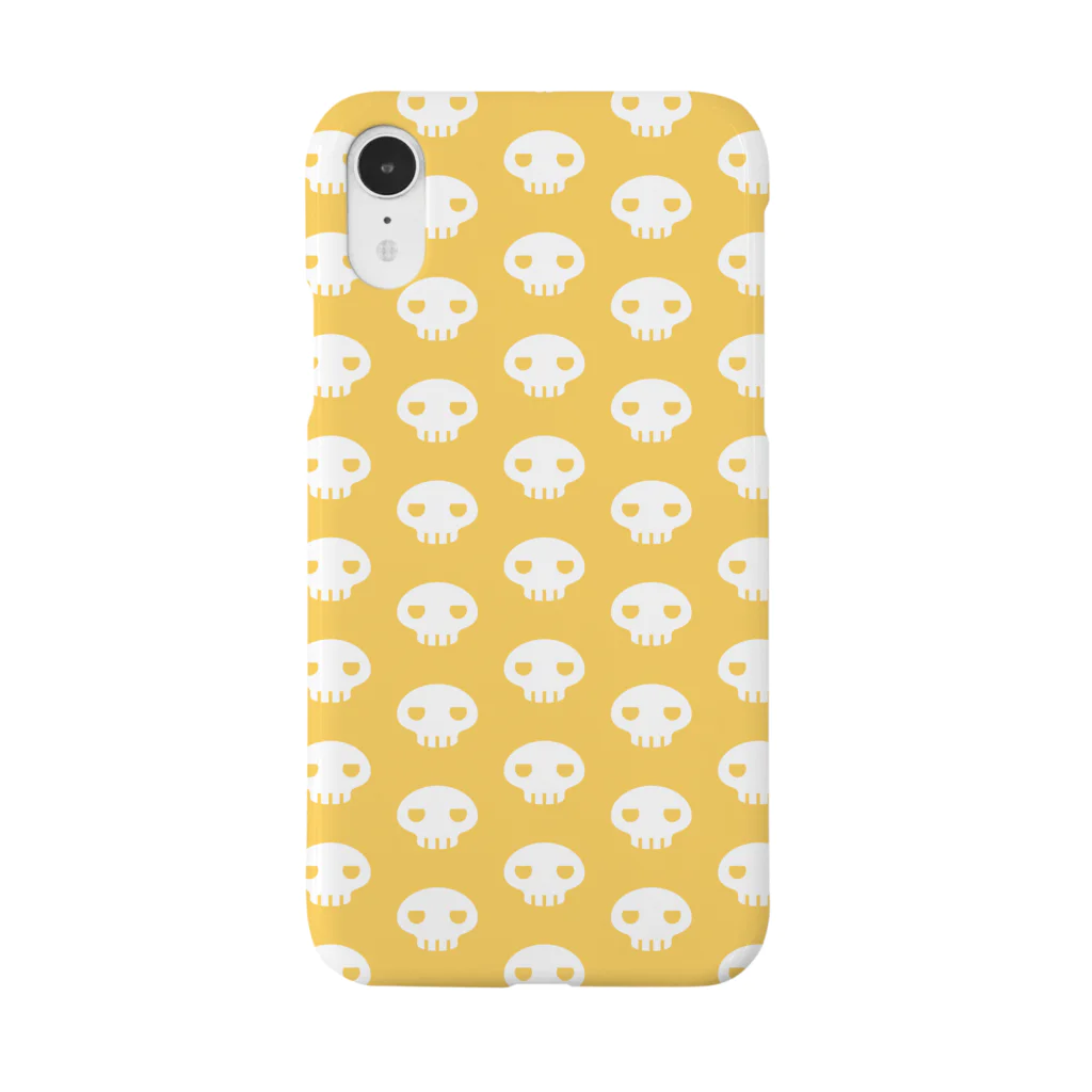 ミニマムユニヴァース@SUZURIのデビねこくん スマホケース イエロー Smartphone Case