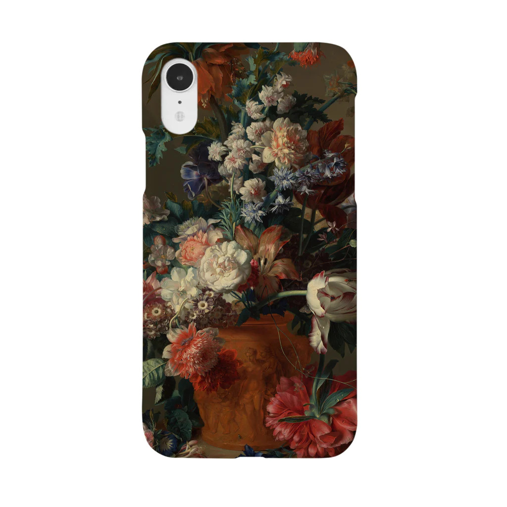 SONOTENI-ARTの027-002　Jan van Huysum　『花瓶』　スマホケース　表側面印刷　iPhone XR/XSMax/8Plus/7Plus/6sPlus/6Plus専用デザイン　SC7 スマホケース