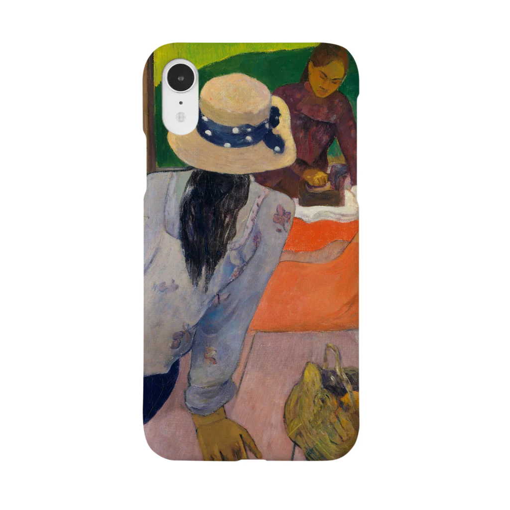 SONOTENI-ARTの026-002　ゴーギャン　『シエスタ』　スマホケース　表側面印刷　iPhone XR/XSMax/8Plus/7Plus/6sPlus/6Plus専用デザイン　SC7 iPhone Smartphone Case