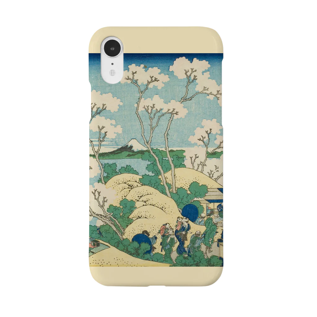 SONOTENI-ARTの003-011　葛飾北斎　『冨嶽三十六景　東海道品川御殿山ノ不二』　スマホケース　表側面印刷　iPhone XR/XSMax/8Plus/7Plus/6sPlus/6Plus専用デザイン　SC7 iPhone Smartphone Case
