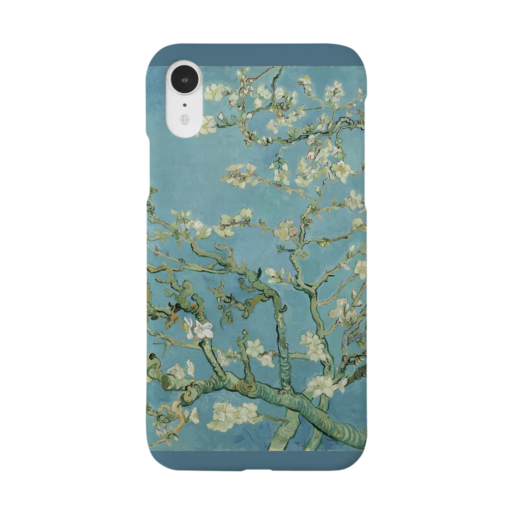 SONOTENI-ARTの005-005　ゴッホ　『花咲くアーモンドの木の枝』　スマホケース　表側面印刷　iPhone XR/XSMax/8Plus/7Plus/6sPlus/6Plus専用デザイン　SC7 スマホケース