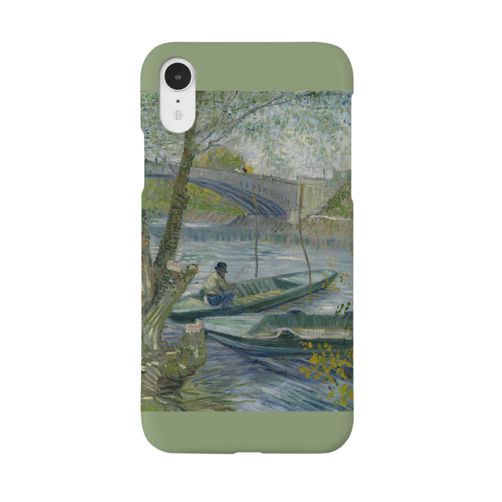 SONOTENI-ARTの005-010　ゴッホ　『春の釣り』　スマホケース　表側面印刷　iPhone XR/XSMax/8Plus/7Plus/6sPlus/6Plus専用デザイン　SC7 Smartphone Case