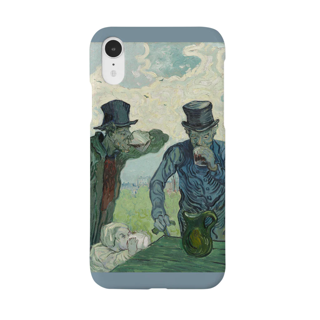 SONOTENI-ARTの005-023　ゴッホ　『The Drinkers』　スマホケース　表側面印刷　iPhone XR/XSMax/8Plus/7Plus/6sPlus/6Plus専用デザイン　SC7 スマホケース