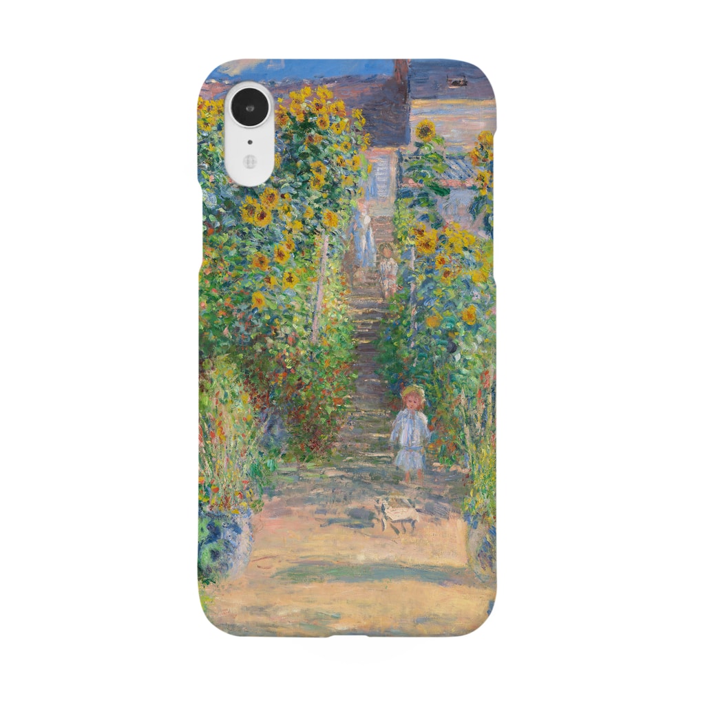 SONOTENI-ARTの004-007　クロード・モネ　『ヴェトゥイユの画家の庭』　スマホケース　表側面印刷　iPhone XR/XSMax/8Plus/7Plus/6sPlus/6Plus専用デザイン　SC7 Smartphone Case