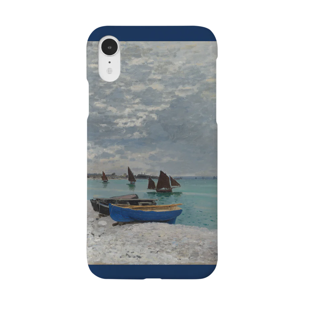SONOTENI-ARTの004-032　クロード・モネ　『サンタドレスのビーチ』　スマホケース　表側面印刷　iPhone XR/XSMax/8Plus/7Plus/6sPlus/6Plus専用デザイン　SC7 Smartphone Case