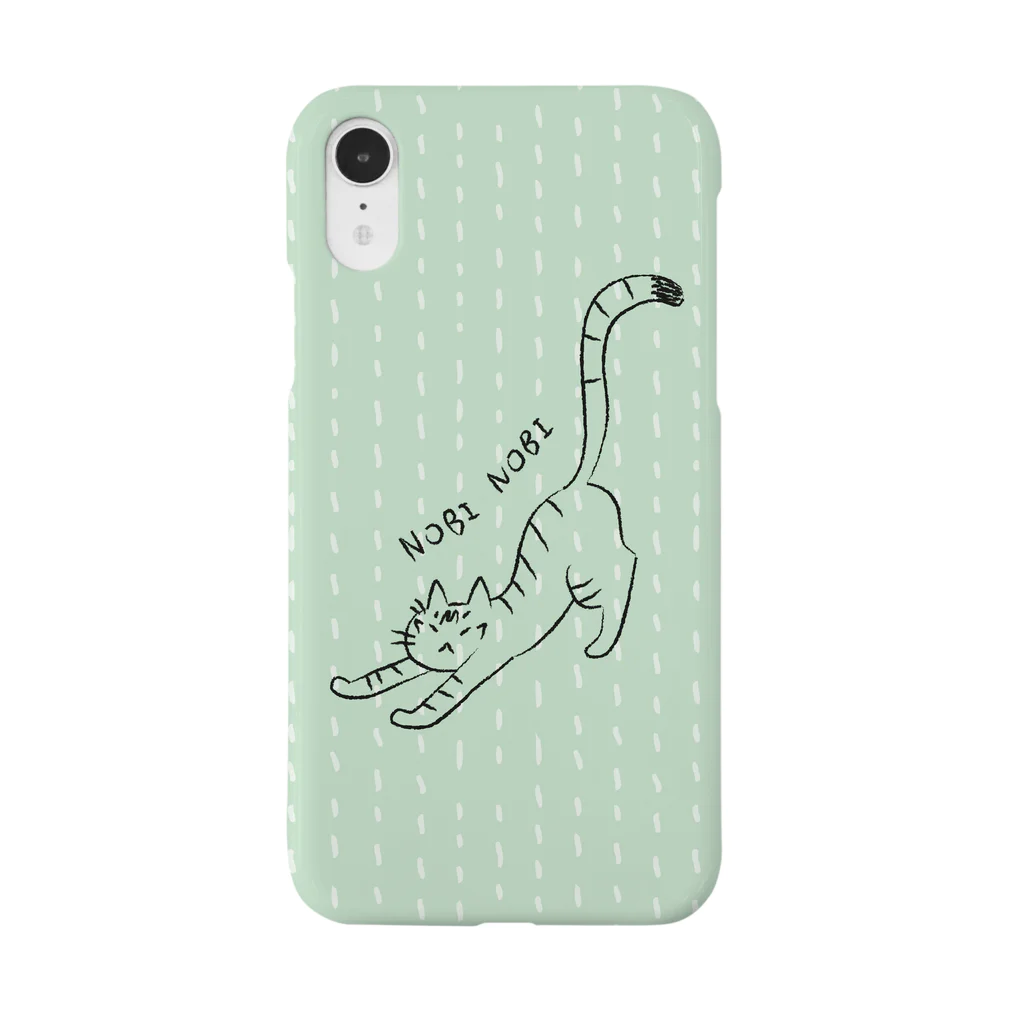 むしんちののびのび猫（グリーン） Smartphone Case