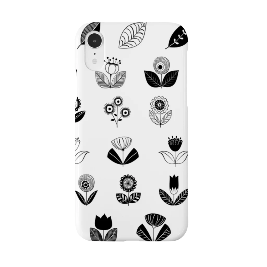 neko_otoko999の花柄iPhoneケース Smartphone Case