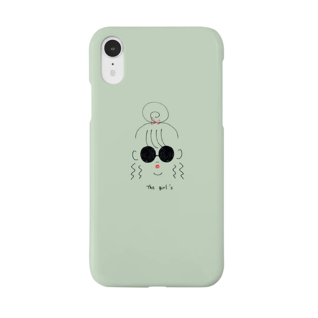 がやこのtha girl's グリーン Smartphone Case