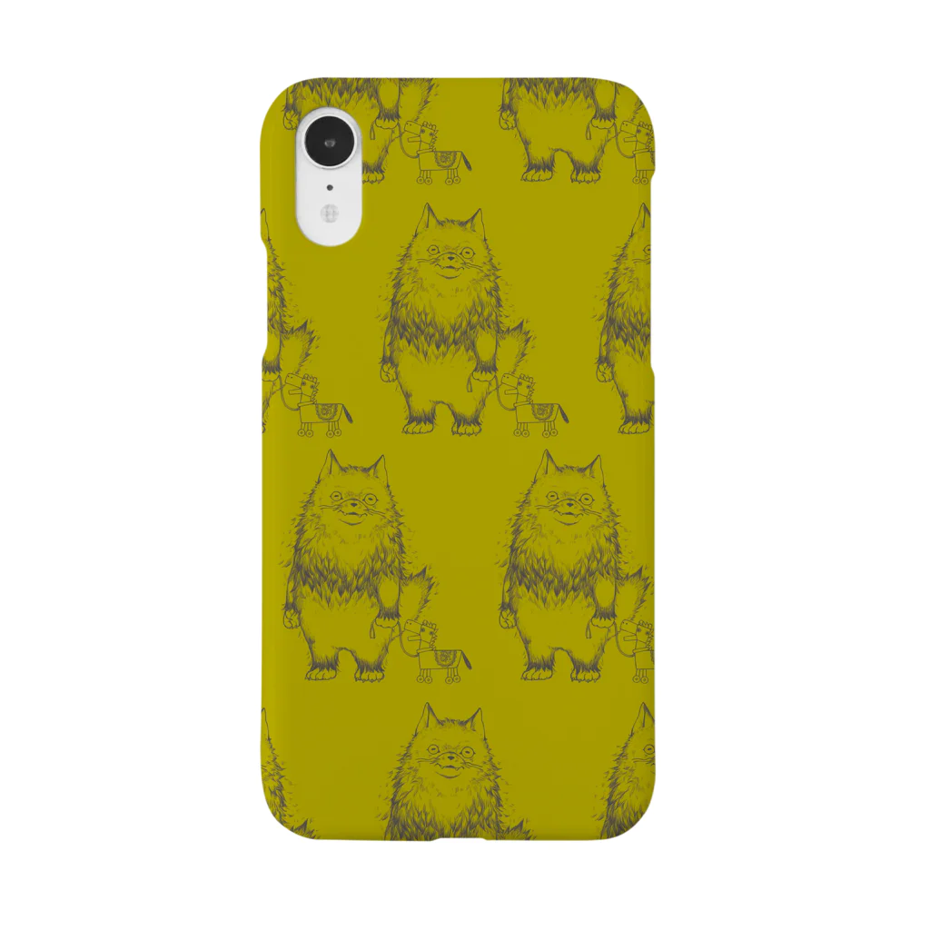 POTSURIのオオカミくん 総柄 Smartphone Case