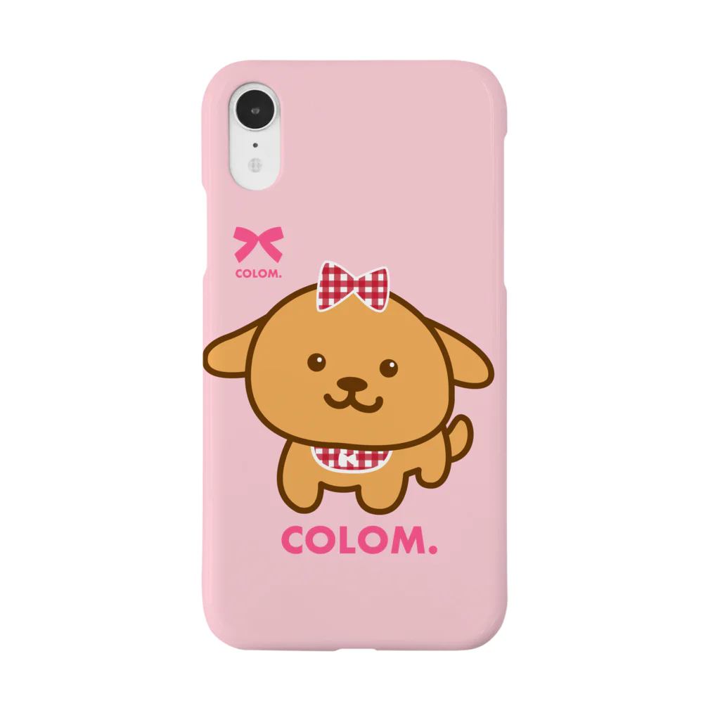 コロ。COLOM.犬いぬdogリボングッズ.のコロ。COLOM.トイプードル！人気かわいい！いぬ犬グッズ！といぷーどる スマホケース