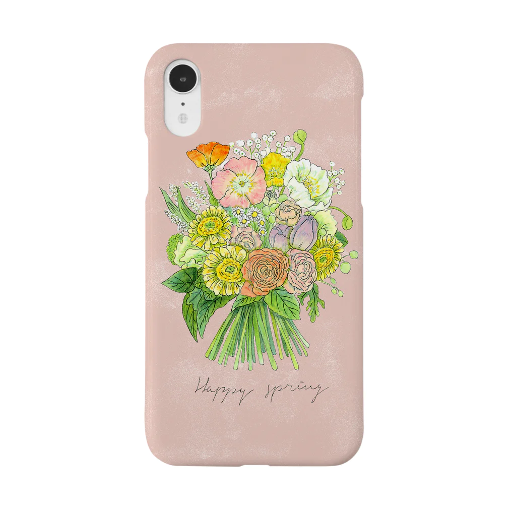 ふくしましおりのHappySpring花束（ピンク） Smartphone Case