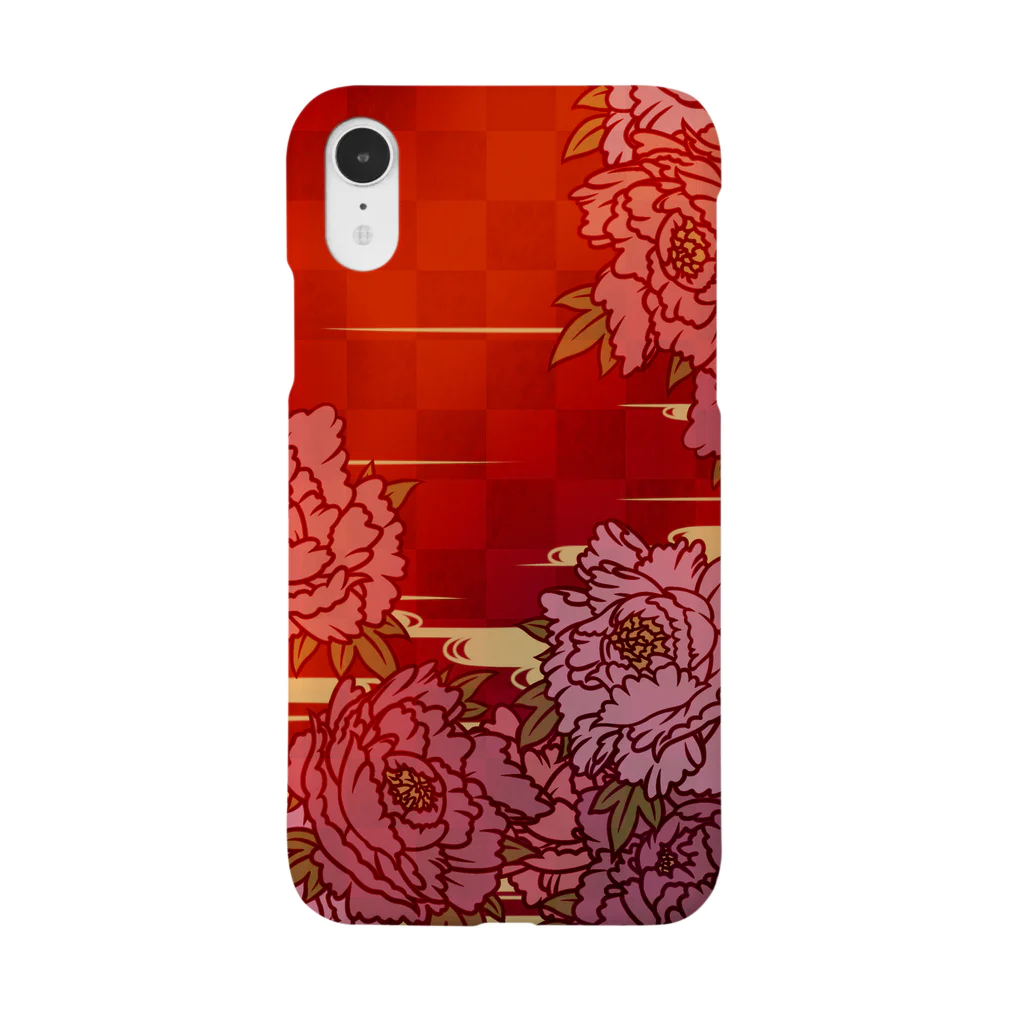 Hiro兄。 （hironii_japan）の芍薬三色 Smartphone Case