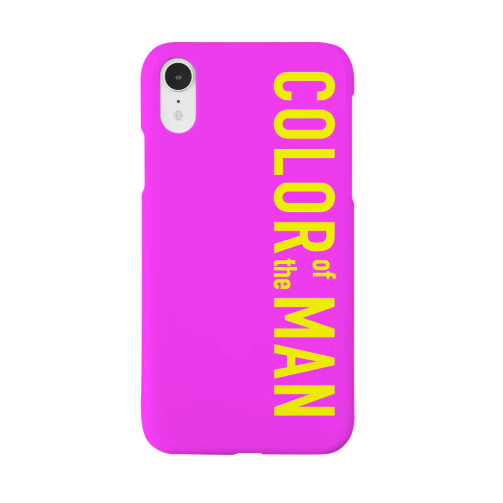 COLOR of the MANのiPhone Case -pink × lemon- 스마트폰 케이스