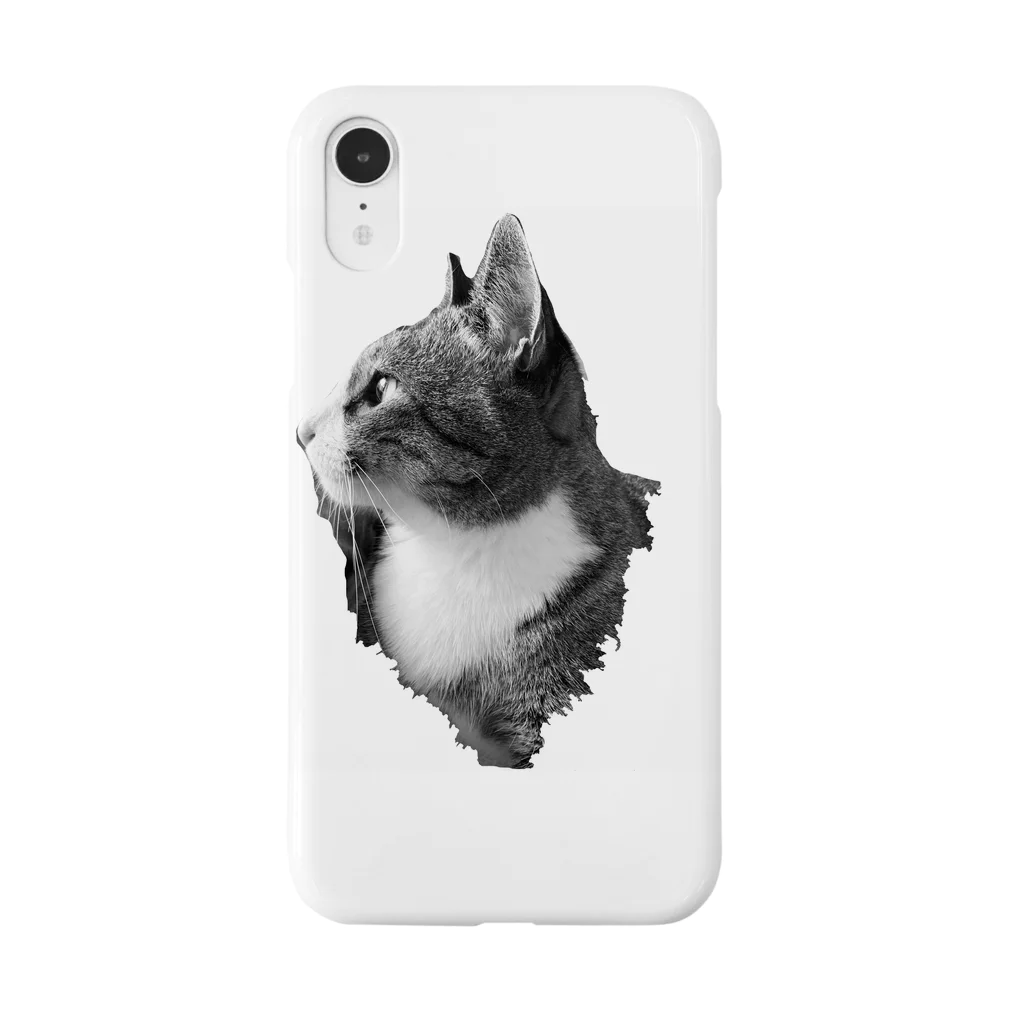 moussedascatのキジシロムース(モノクロ) Smartphone Case