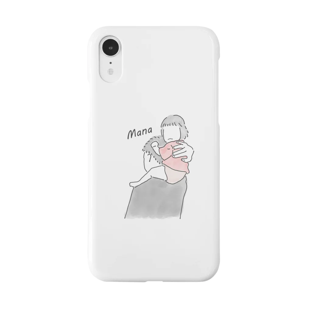 N_designのぱぱとまなちゃん Smartphone Case