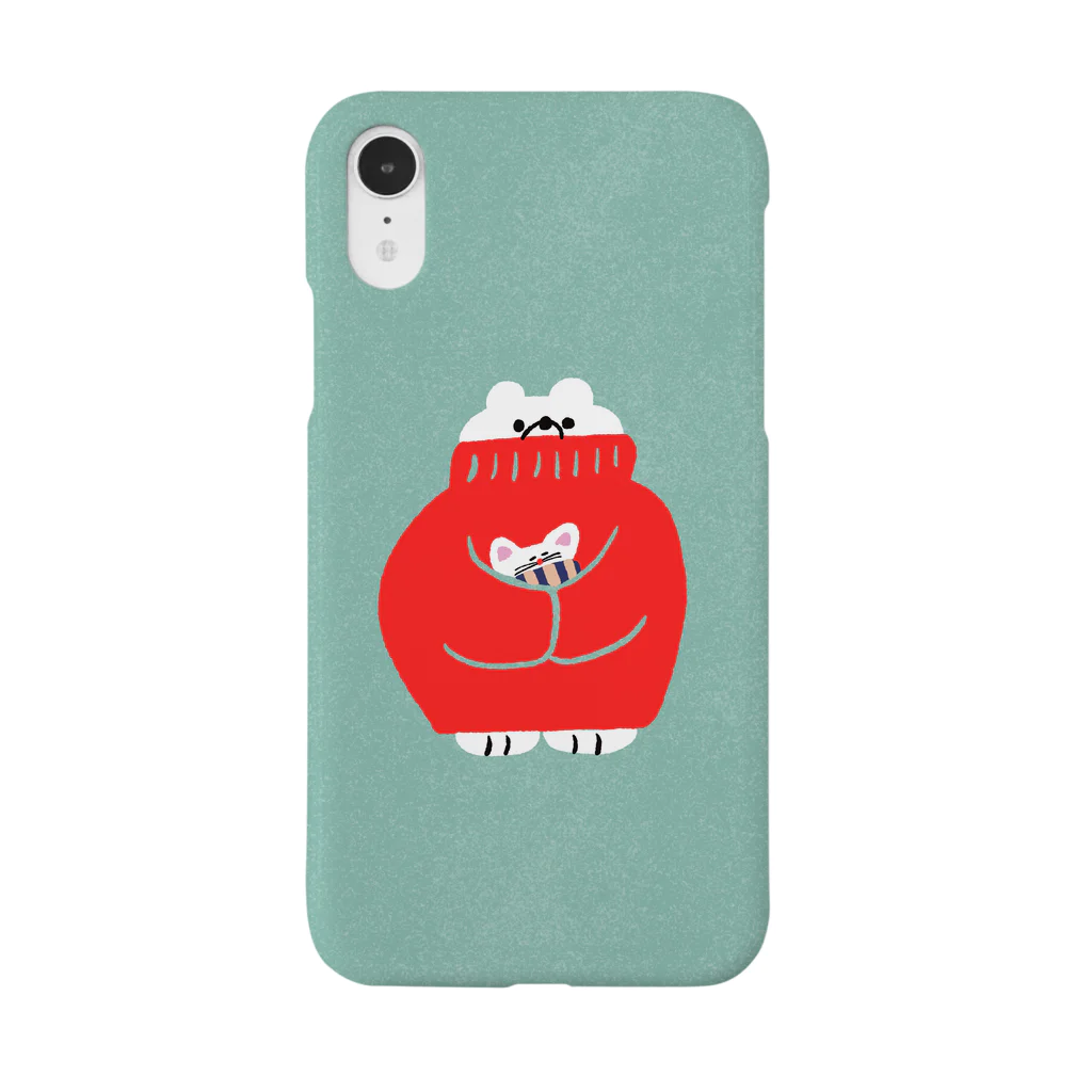 かわべしおん | イラストレーターのぎゅっと一緒_ねことくま Smartphone Case