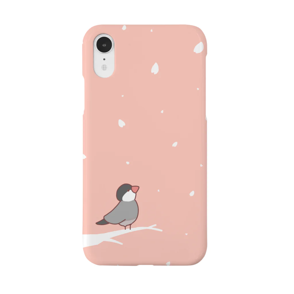 お歯黒🦊の桜文鳥 スマホケース Smartphone Case