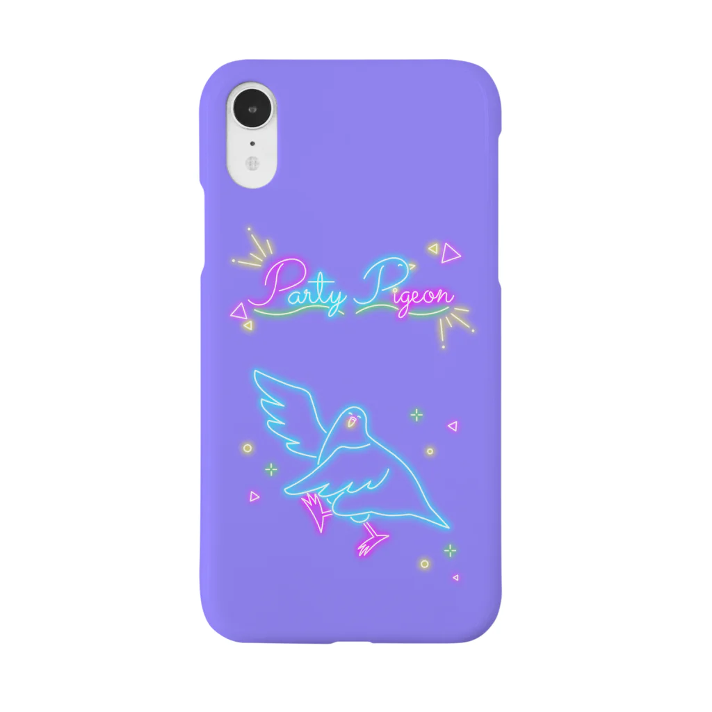 ODAYAKAの穏和な鳩 パリピネオン ラベンダー Smartphone Case