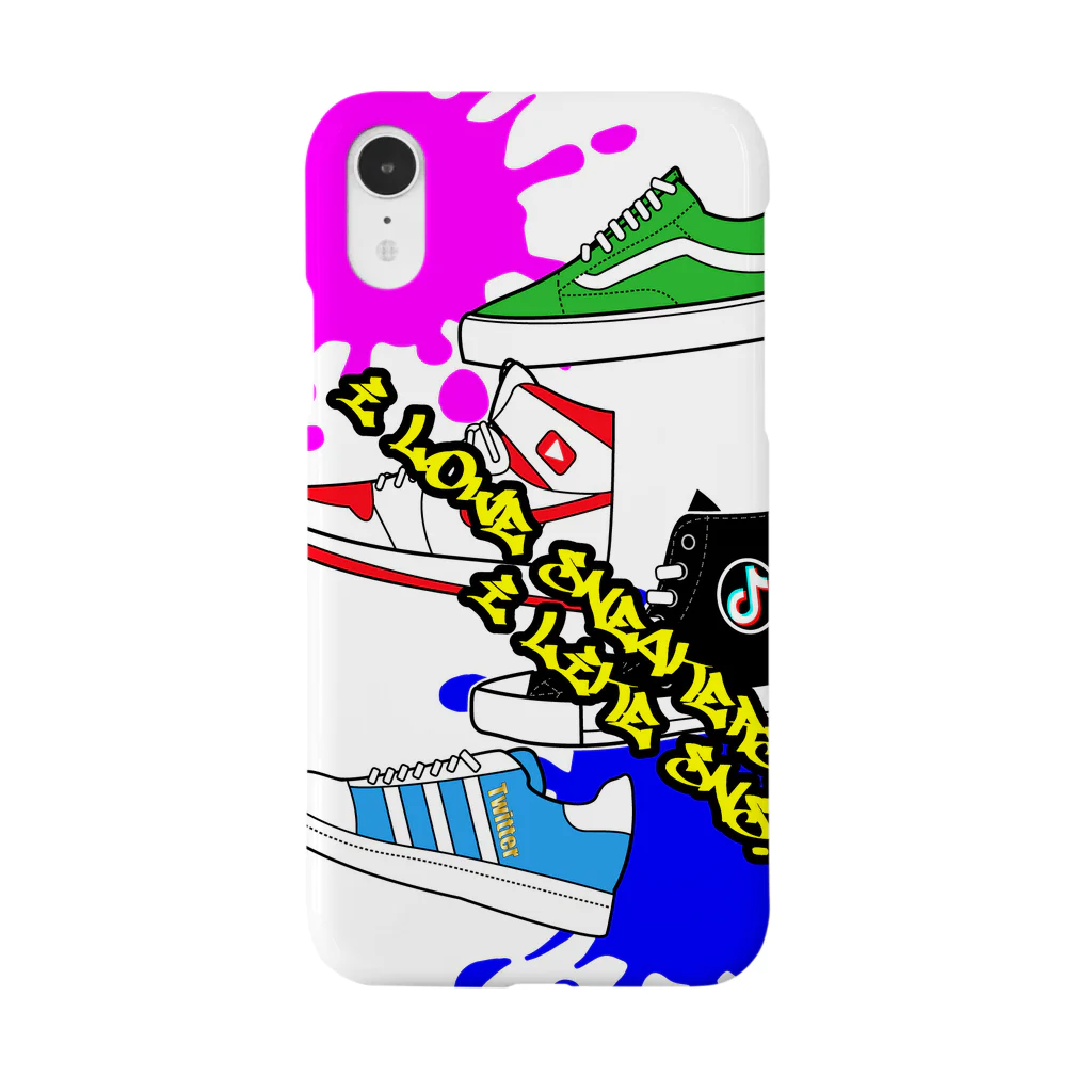 カクウレコードのI Love Sneakers.I Like SNS. Smartphone Case