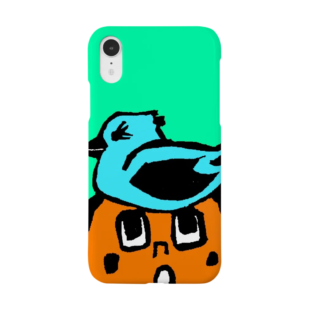 yume05070502の頭の上の鳥と僕 Smartphone Case