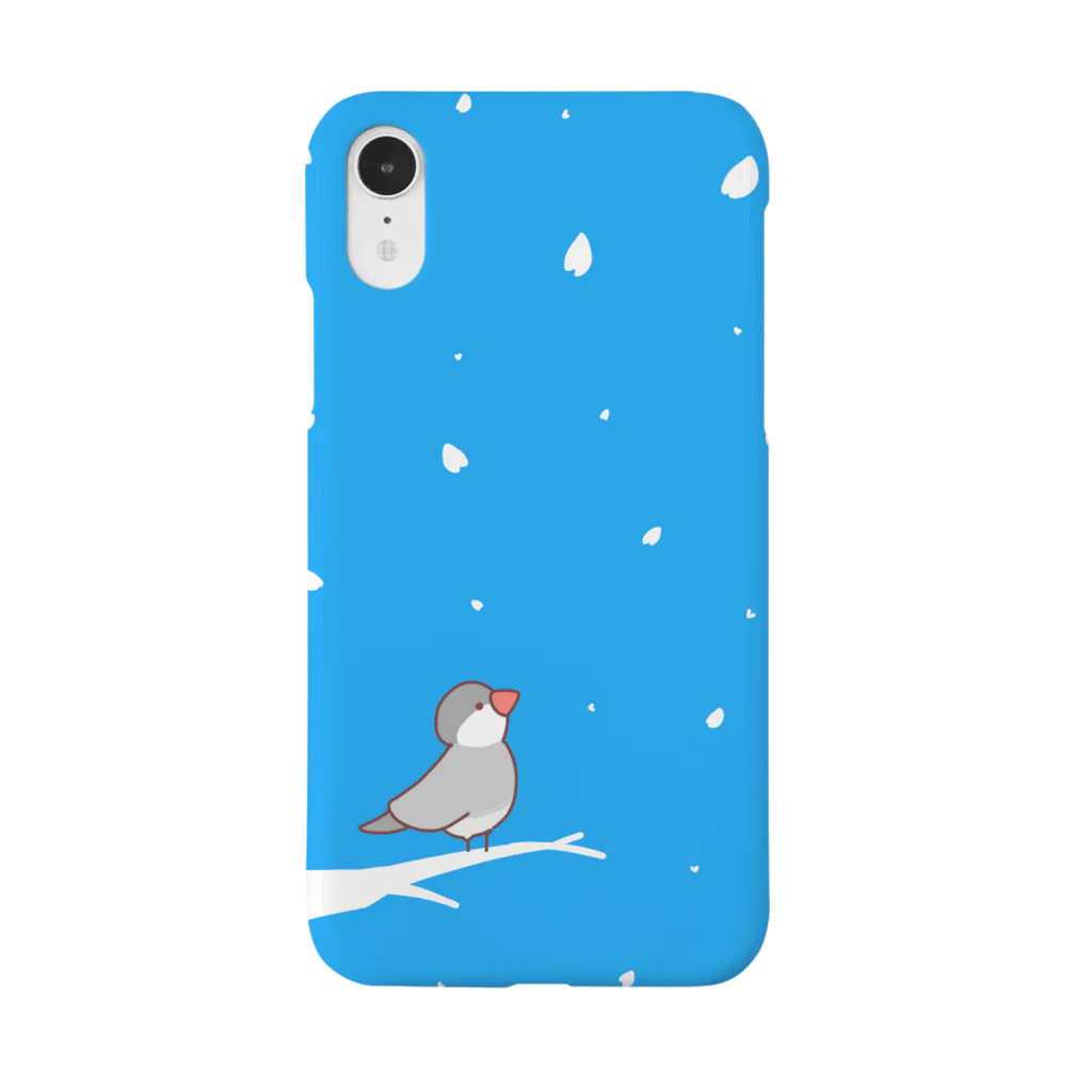 お歯黒🦊のシルバー文鳥 スマホケース Smartphone Case