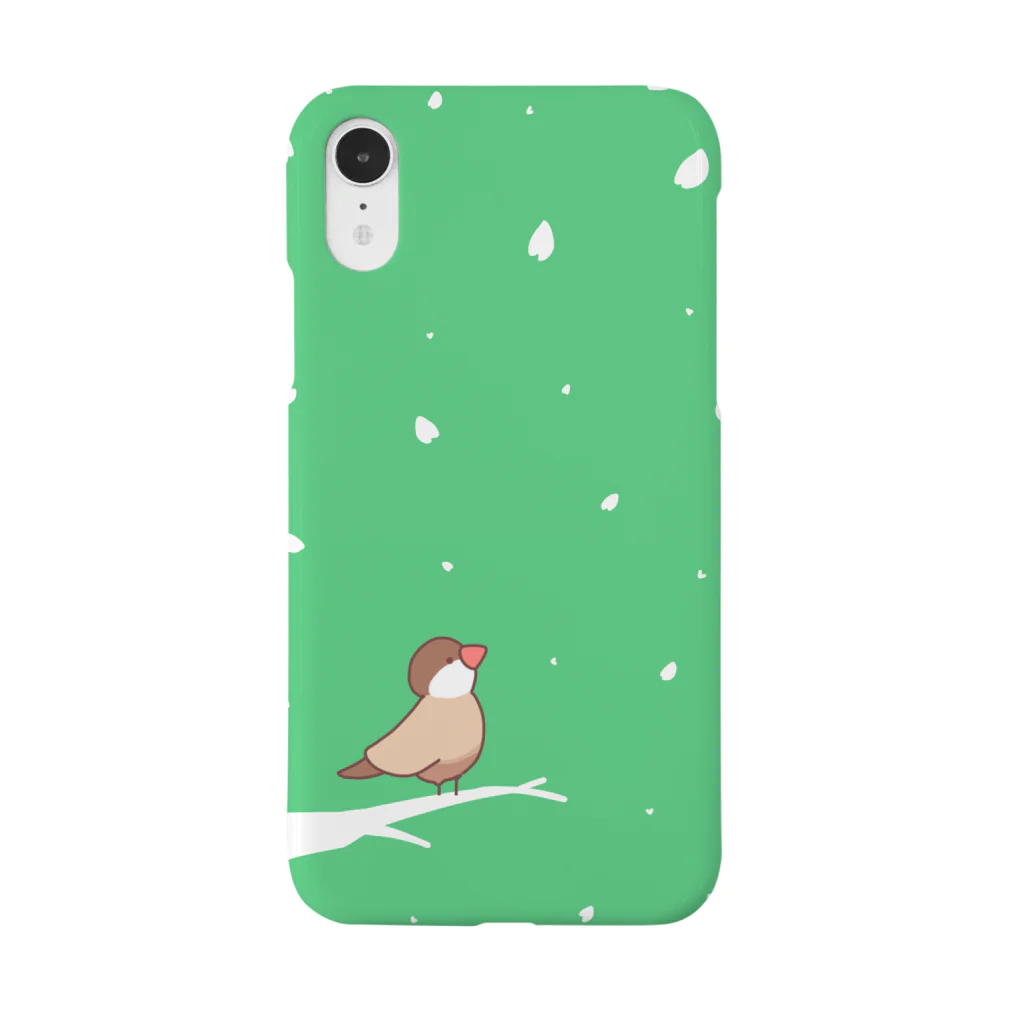 お歯黒🦊のシナモン文鳥 スマホケース Smartphone Case