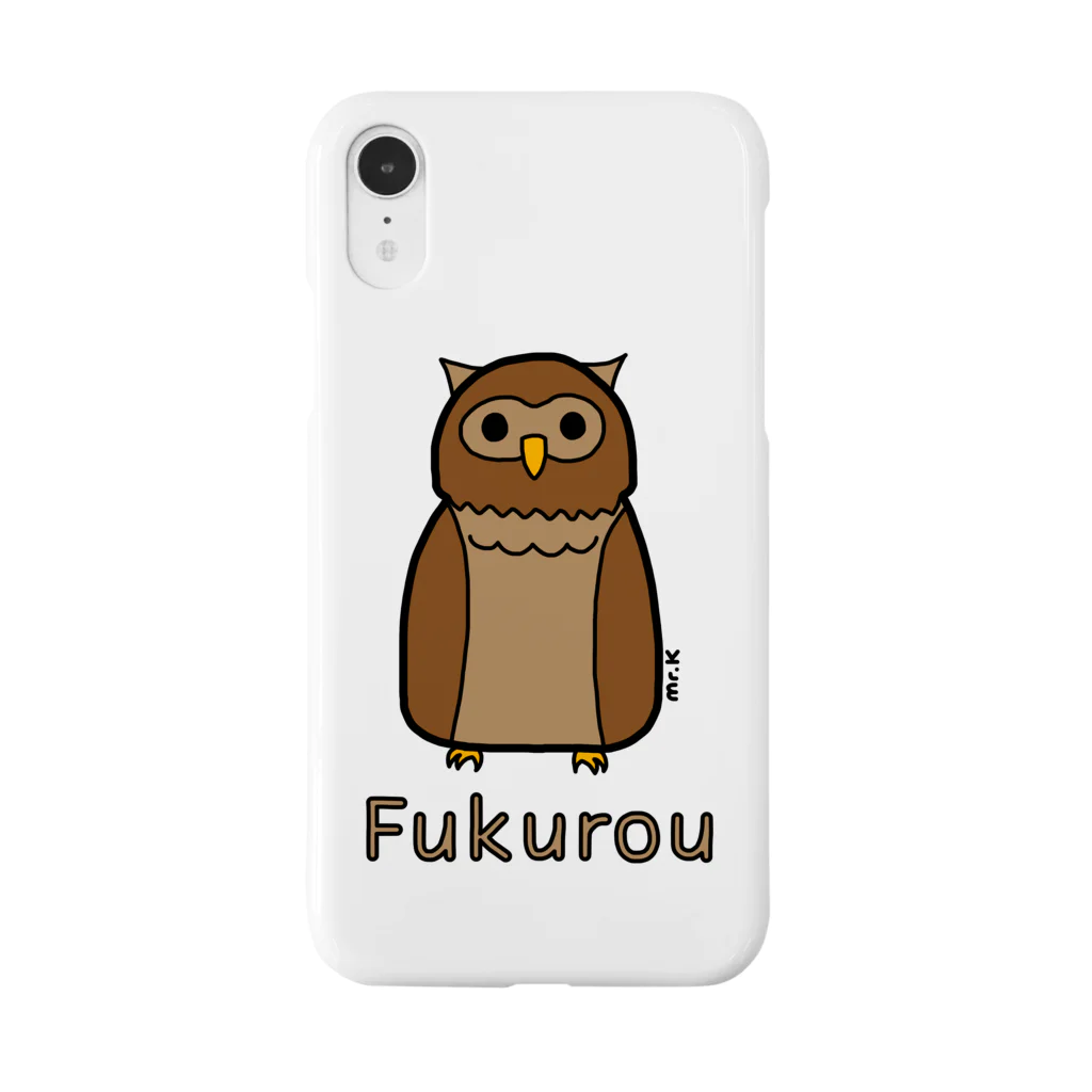 MrKShirtsのFukurou (フクロウ) 色デザイン Smartphone Case