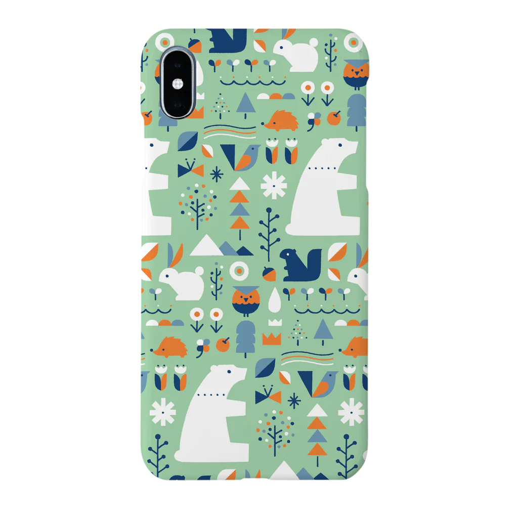 サタケシュンスケ｜イラストレーターの森の動物たち Smartphone Case