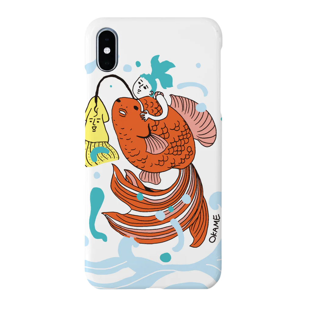 OKAMEの跳ね金魚 Smartphone Case