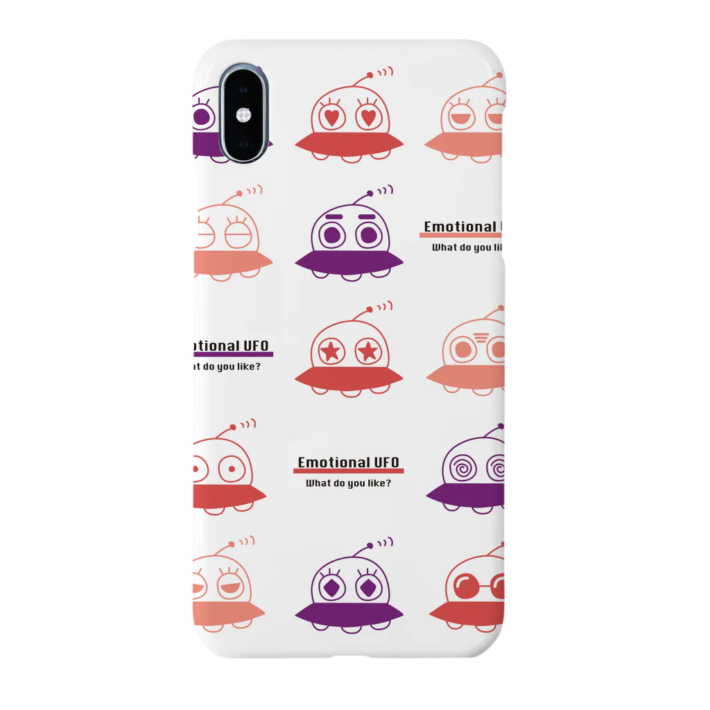 MH shopのEmotional UFO（感情豊かなUFO） スマホケース