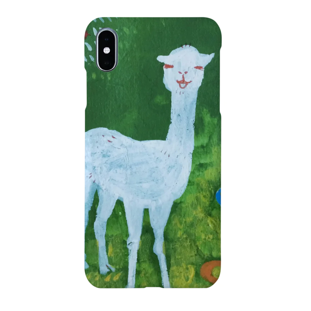 ぷいこのおみせのごきげんだねラマくん iPhone Smartphone Case