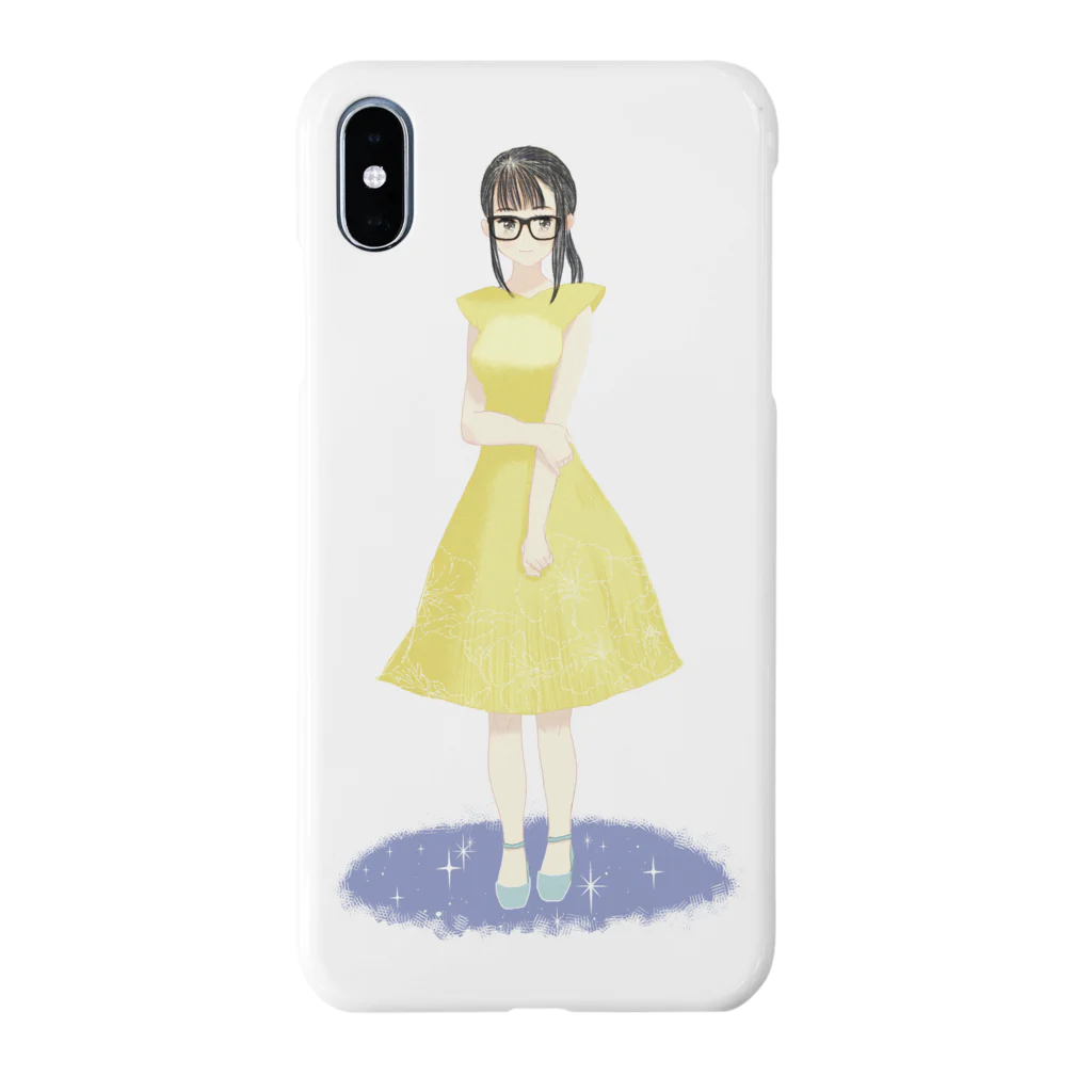 hosinoyuriの黄色いワンピースの女の子 Smartphone Case