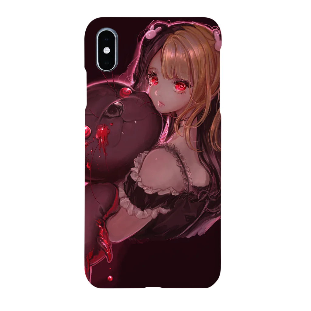 女の子の絵しょっぷのうさぎとお友達の女の子 Smartphone Case