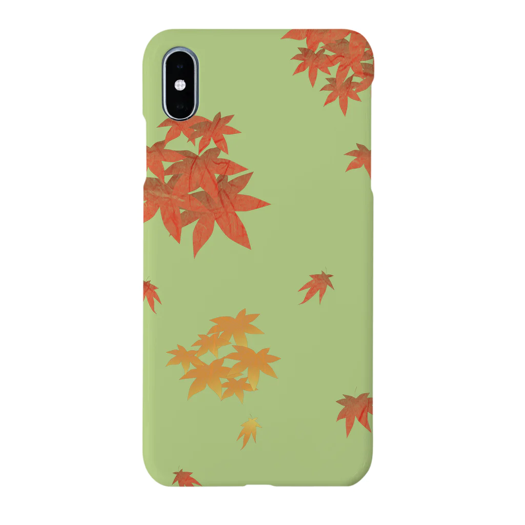 Japanese Stencilsの紅葉狩り enjoy the beauty of autumn leaves Smartphone Case