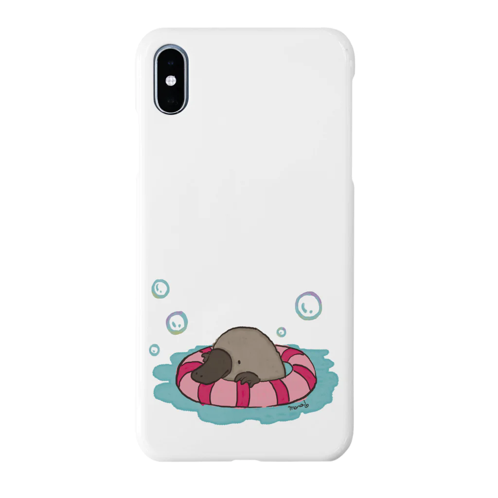 まろぽけっとの浮き輪でぷかぷか かものはし Smartphone Case