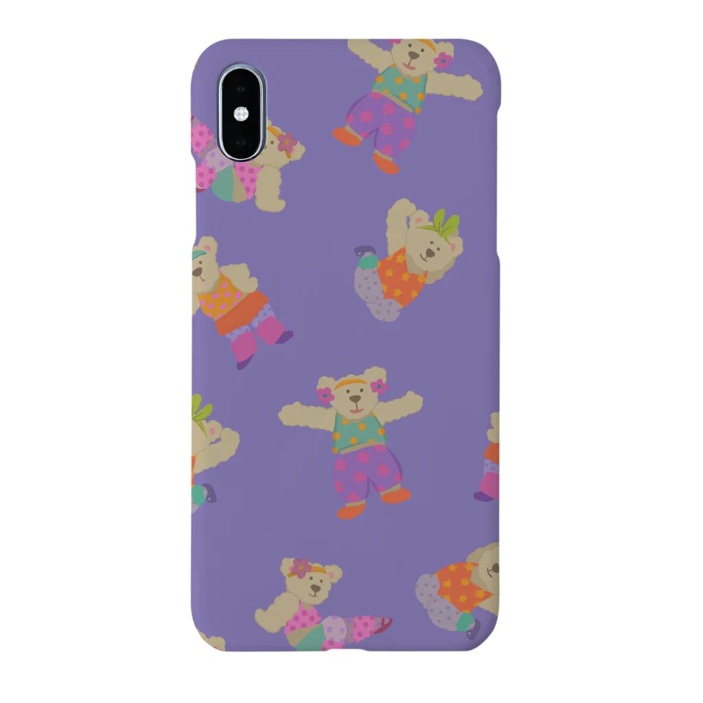 chami＊designのaerobi bear スマホケース