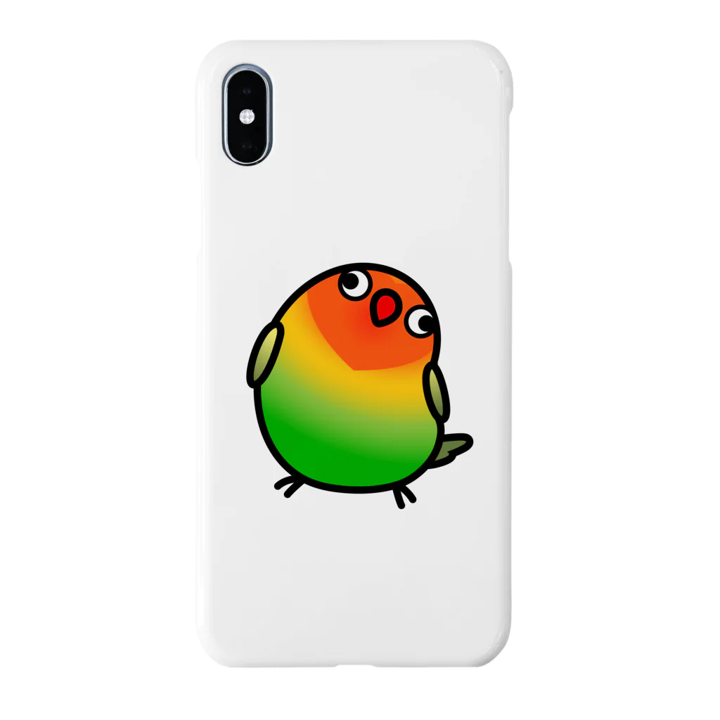 Cody the LovebirdのChubby Bird ルリゴシボタンインコ スマホケース