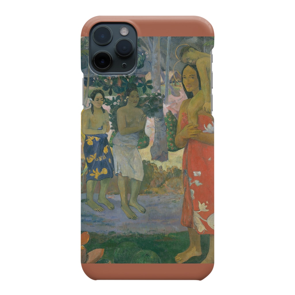 SONOTENI-ARTの026-001　ゴーギャン　『イア・オラナ・マリア』　スマホケース　表側面印刷　iPhone 11/11ProMax専用デザイン　SC3 Smartphone Case