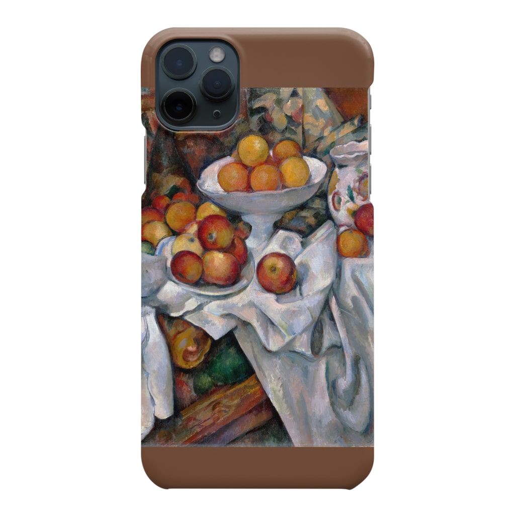 SONOTENI-ARTの017-001　ポール・セザンヌ　『リンゴとオレンジのある静物』　スマホケース　表側面印刷　iPhone 11/11ProMax専用デザイン　SC3 Smartphone Case