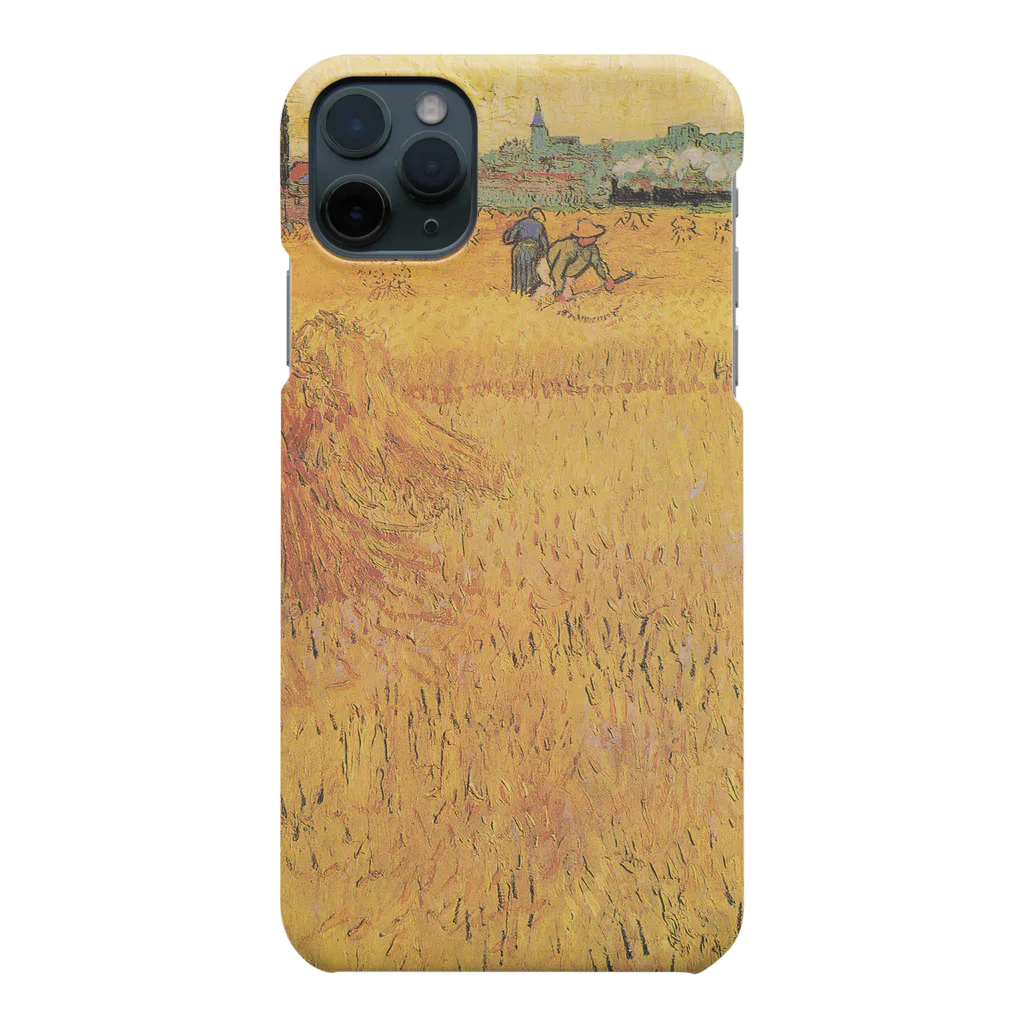 SONOTENI-ARTの005-016　ゴッホ　『アルル：麦畑からの眺め』　スマホケース　表側面印刷　iPhone 11/11ProMax専用デザイン　SC3 スマホケース