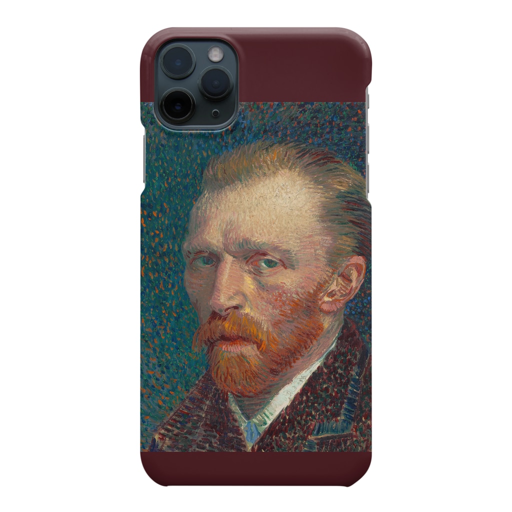 SONOTENI-ARTの005-019　ゴッホ　『Self-Portrait -1887-』　スマホケース　表側面印刷　iPhone 11/11ProMax専用デザイン　SC3 Smartphone Case