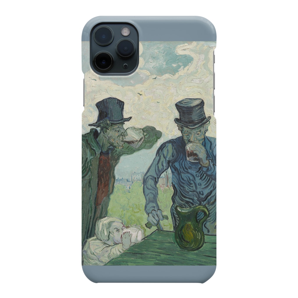 SONOTENI-ARTの005-023　ゴッホ　『The Drinkers』　スマホケース　表側面印刷　iPhone 11/11ProMax専用デザイン　SC3 Smartphone Case