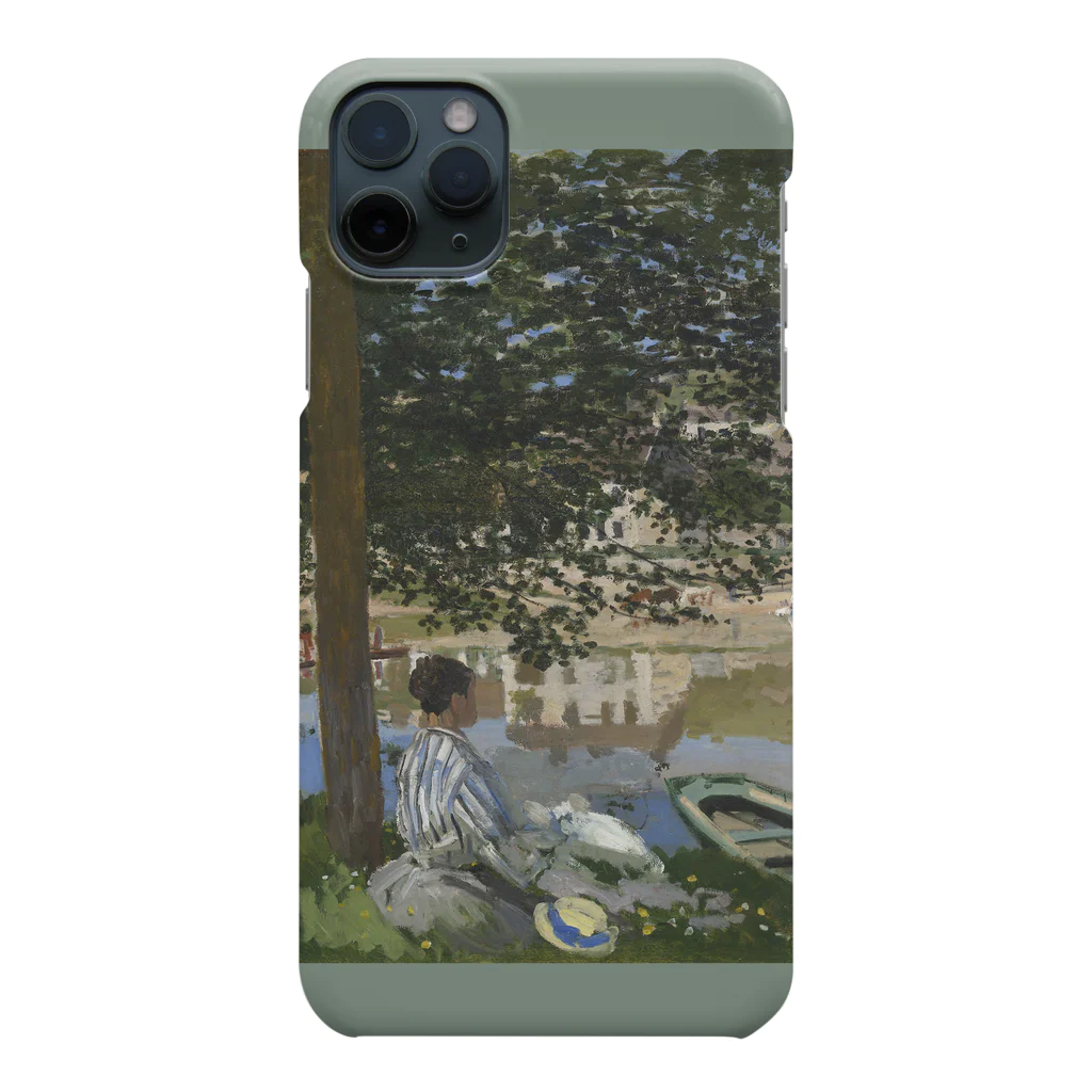 SONOTENI-ARTの004-019　クロード・モネ　『セーヌ河岸、ベンヌクール』　スマホケース　表側面印刷　iPhone 11/11ProMax専用デザイン　SC3 iPhone Smartphone Case