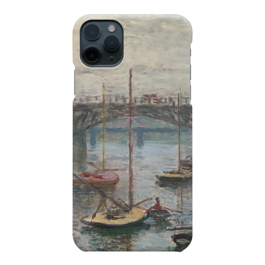 SONOTENI-ARTの004-024　クロード・モネ　『灰色の日のアルジャントゥイユの橋』　スマホケース　表側面印刷　iPhone 11/11ProMax専用デザイン　SC3 iPhone Smartphone Case