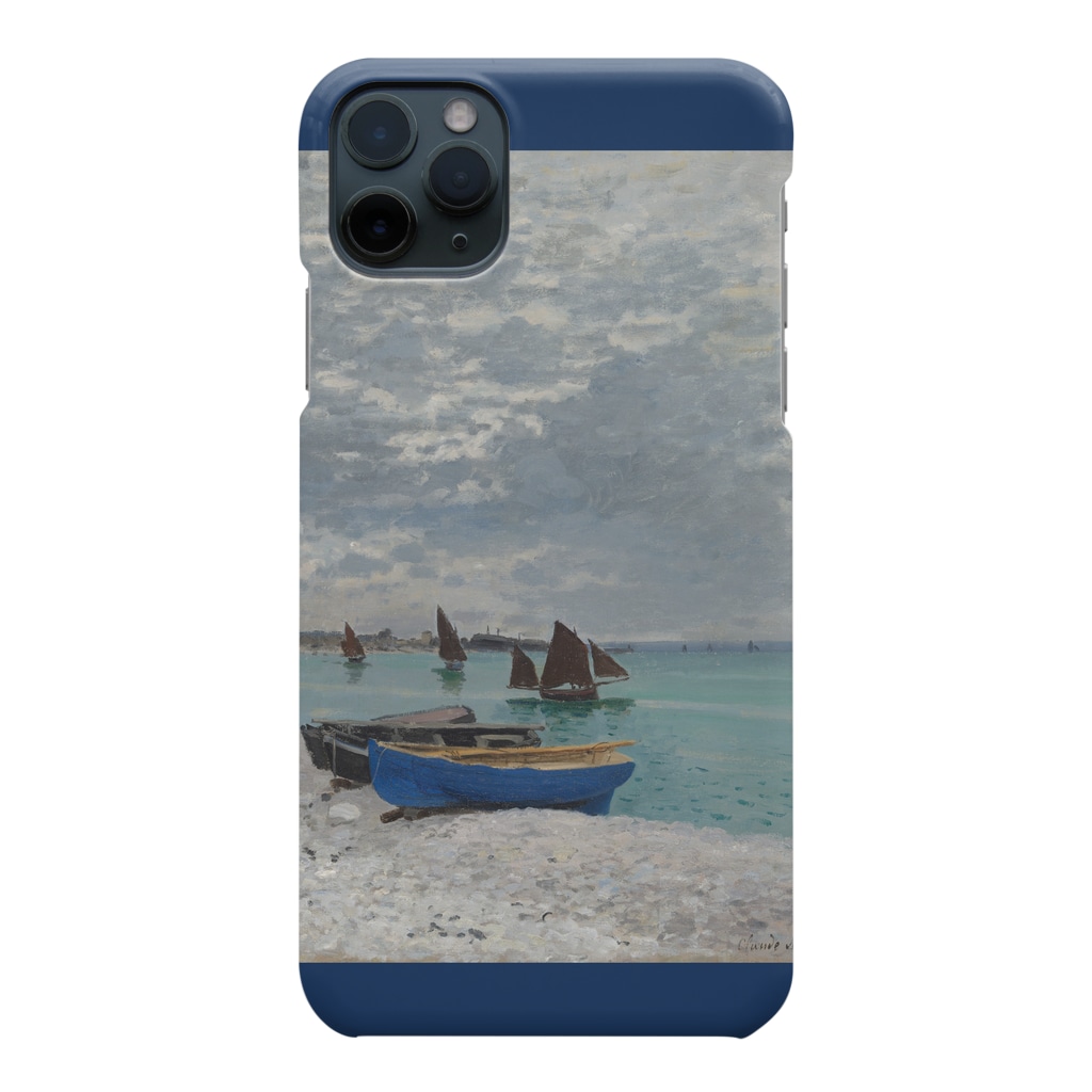 SONOTENI-ARTの004-032　クロード・モネ　『サンタドレスのビーチ』　スマホケース　表側面印刷　iPhone 11/11ProMax専用デザイン　SC3 Smartphone Case