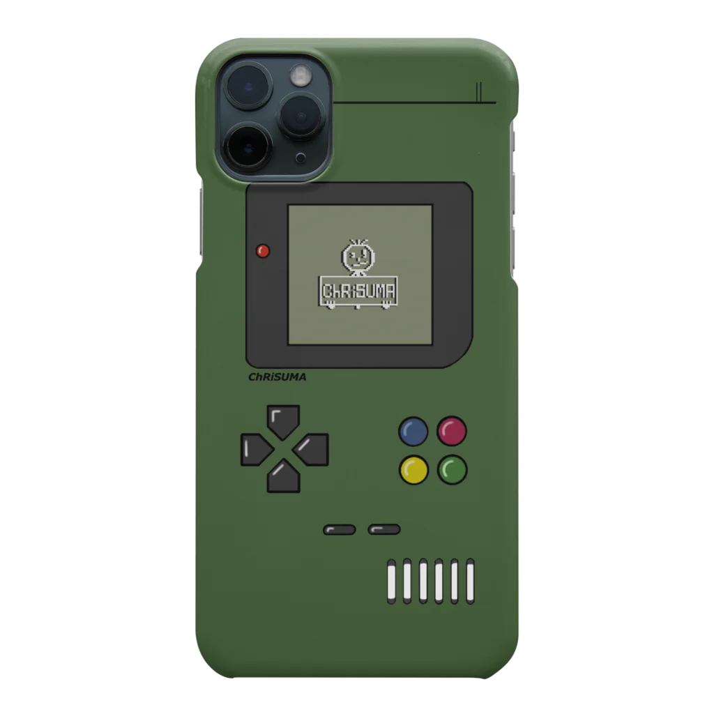 ChRiSUMAのChRiSUMA GAME ADDICTION army green スマホケース