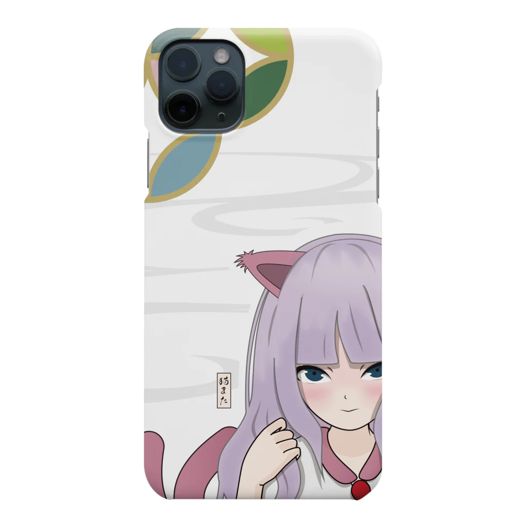 松や SUZURI店のBAD GIRL 猫またのスマホケース Smartphone Case